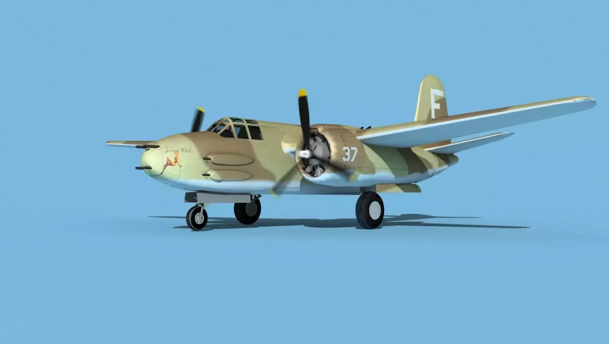 Douglas A-20G Havoc V04 3D model