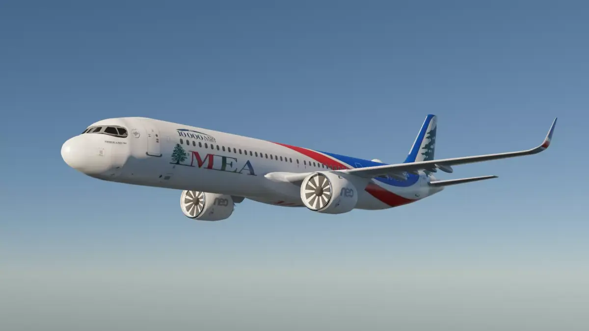 Middle East Airlines A321 Neo 321 nx more liveries in desc Low-poly 3D model