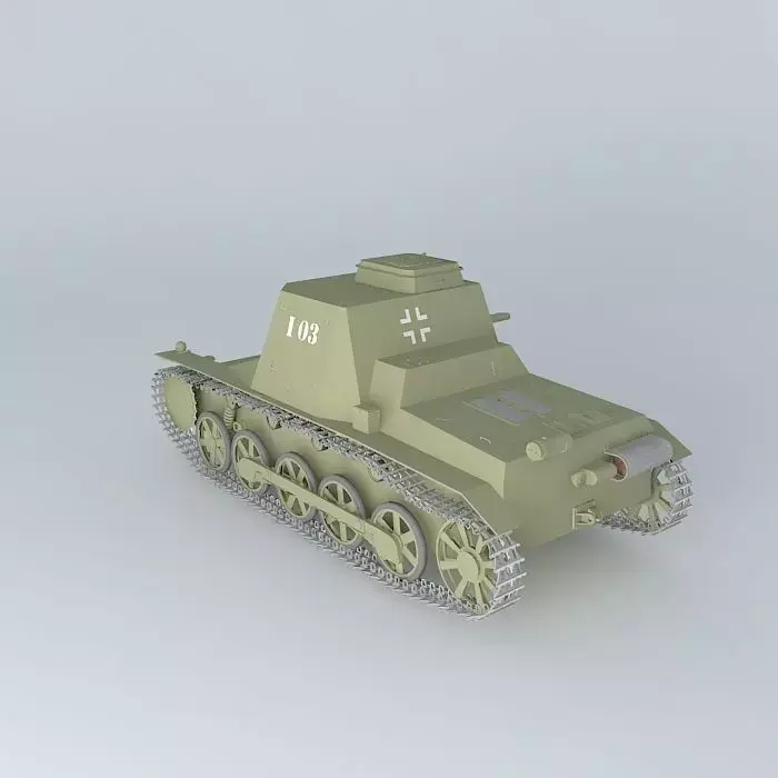 SDKFZ 265  Small Panzerbefehlswagen Ausf A German Command Tank 3D model