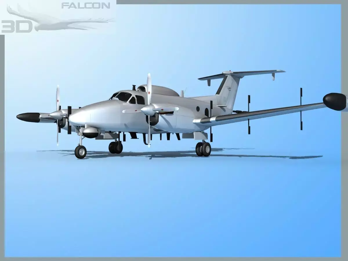 RC-12P Guardrail US Army 3D model