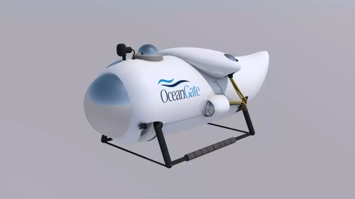 ocean gate Bluegate Titan Submarine oceangate Low-poly 3D model