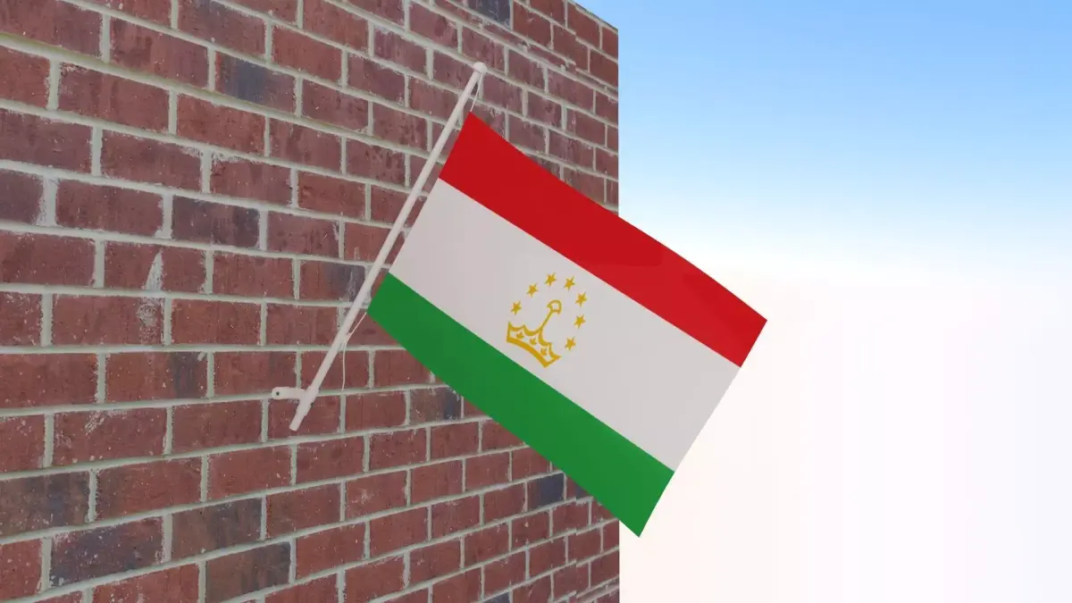 Flag of Tajikistan 3D model