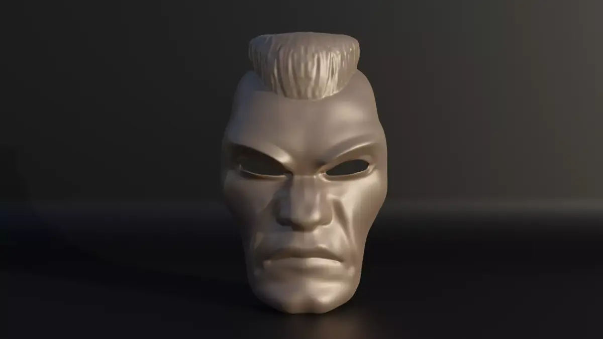 Mohawk Human Party Face Cosplay Mask  3D print model
