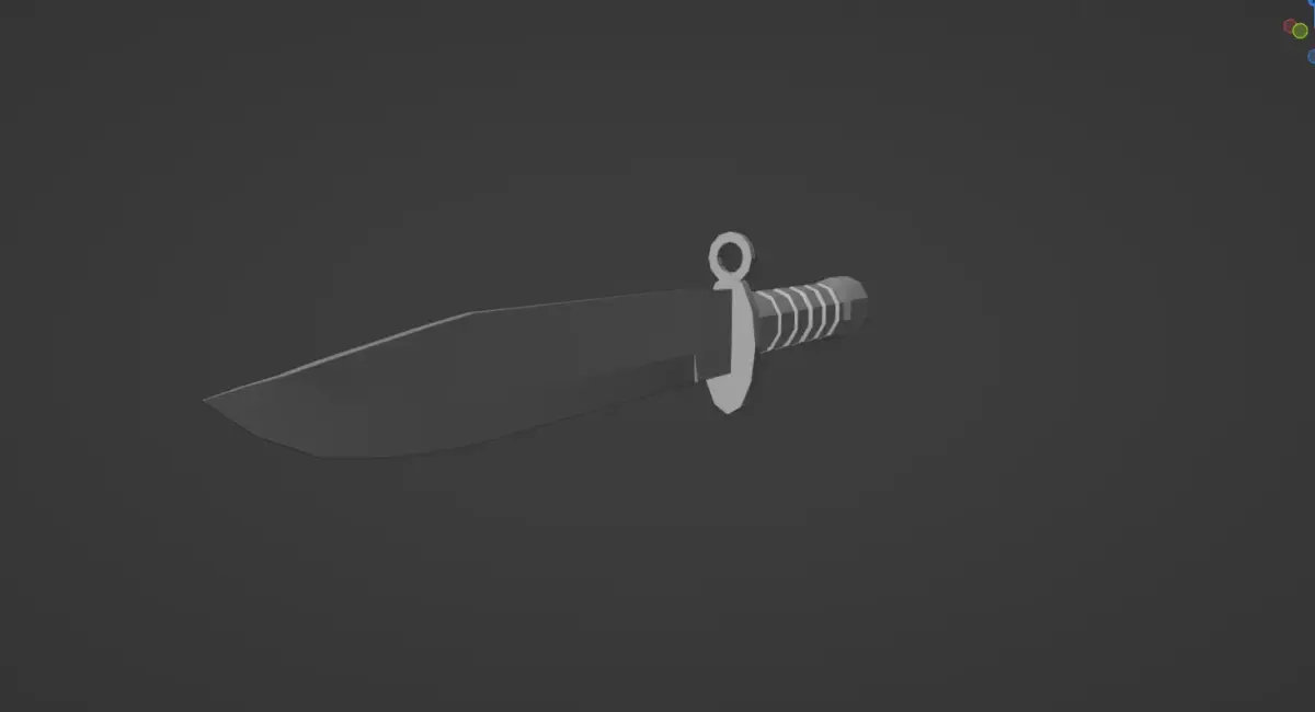 Low-poly M9 knife Low-poly 3D model
