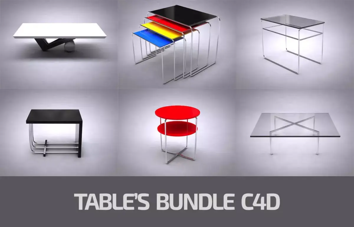 Table Bundle Free 3D model