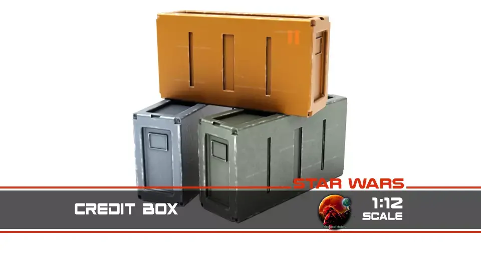 Credit Box 1-12 scale Blackseries  3D print model
