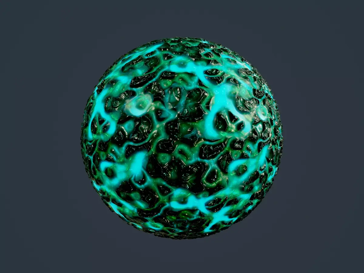 Sci-fi Alien Creature Environment Seamless PBR Texture 12 Texture