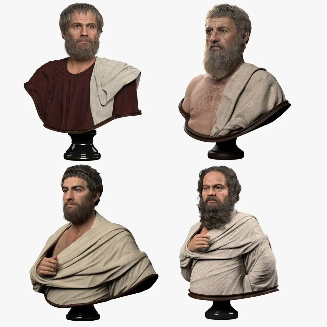 Greek Philosophers 3D model