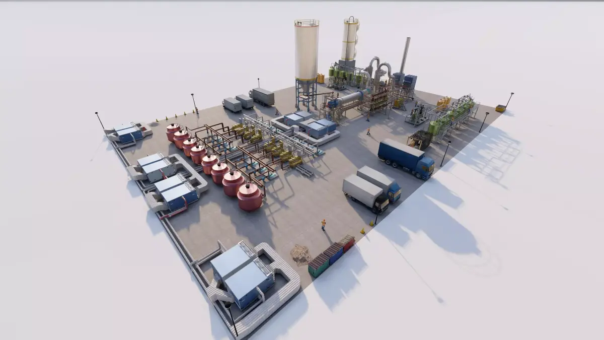 Industrial Factory-Petrochemical-Factory building 3D model