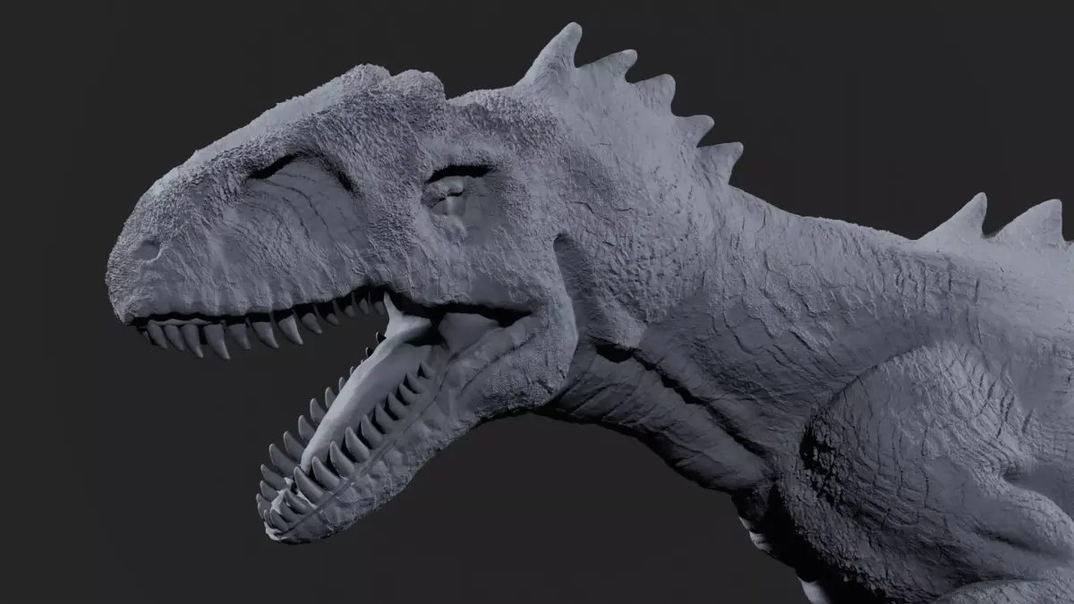 Allosaurus Miniature 3D print model