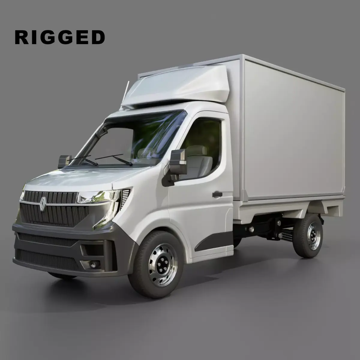 Renault Master Box Truck Free 3D model