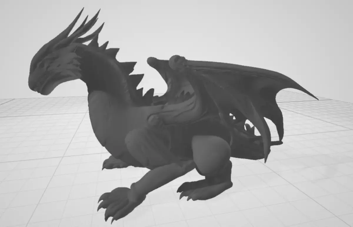 Cyber Dragon STL - Crystalline  Sci-Fi Mech Dragon 3D Print 3D print model