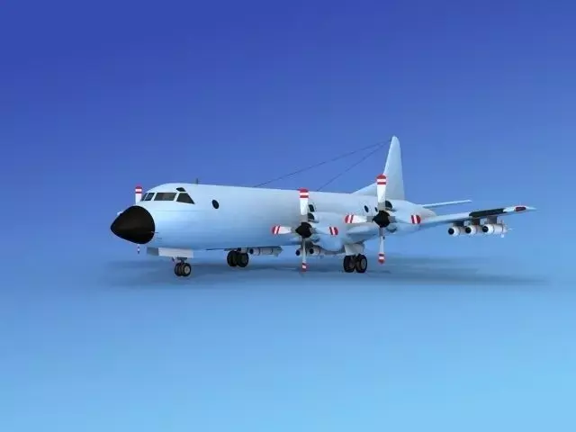 Lockheed P-3 Orion Unmarked 5 3D model