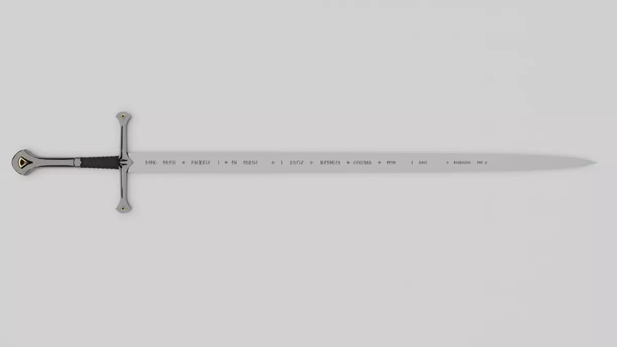 Anduril sword 3D model