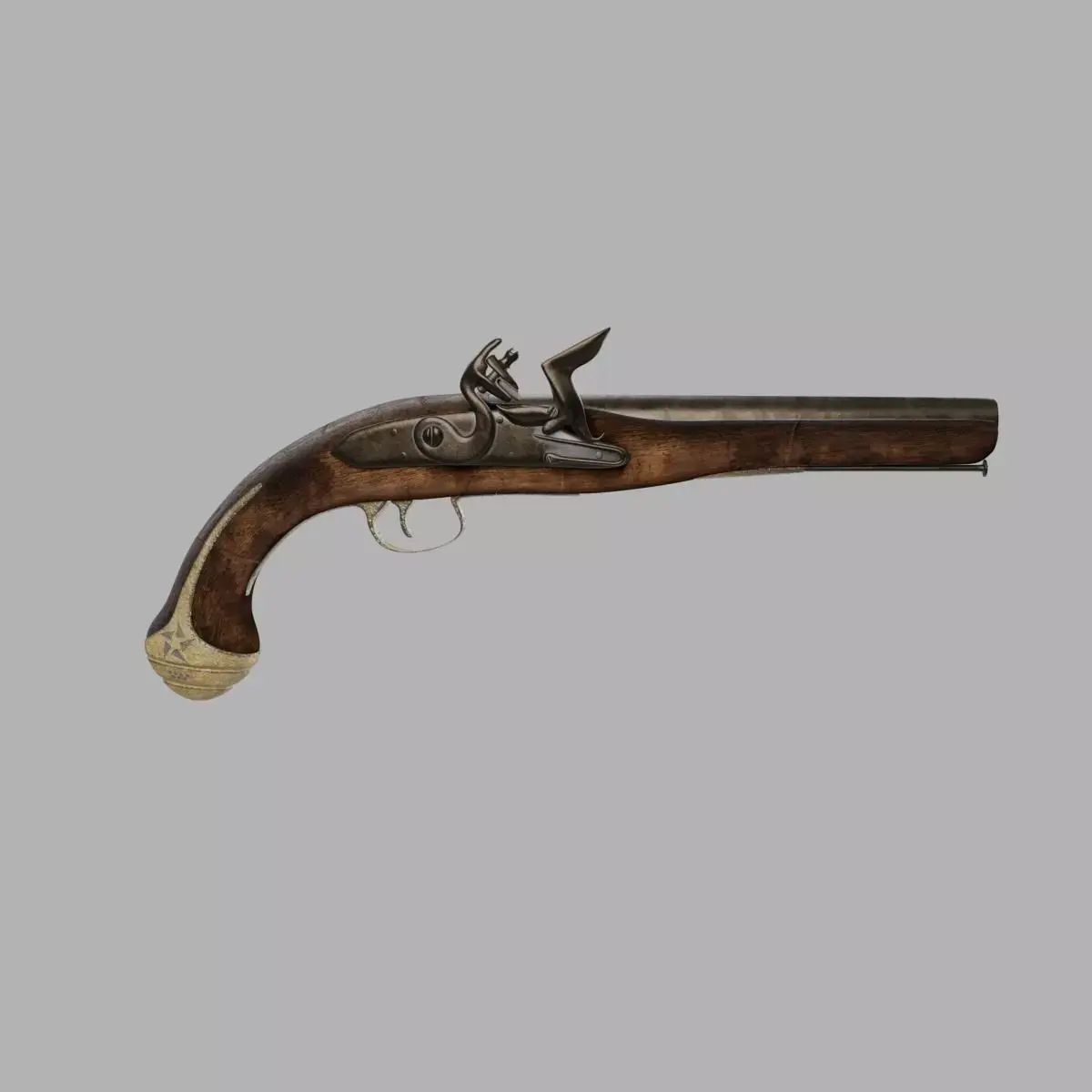 Old Gun 3D model get