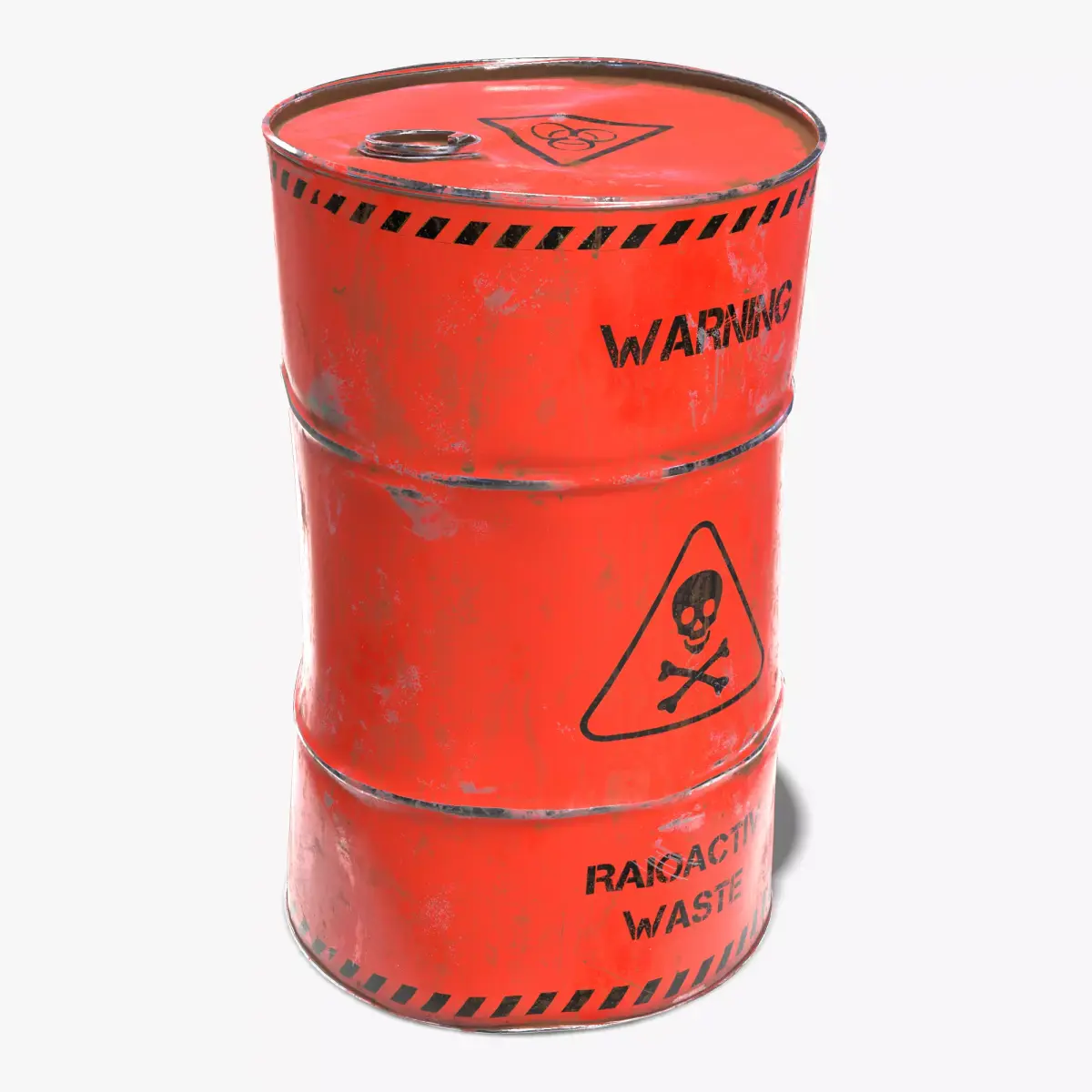 Damaged Crude Oil Barrel PBR Low-poly 3D model purchase