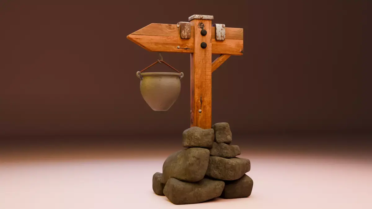 Stylized Signpost stylizedLowPoly 3D model