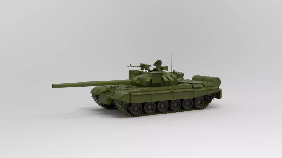  T-72 battle tank 3D model