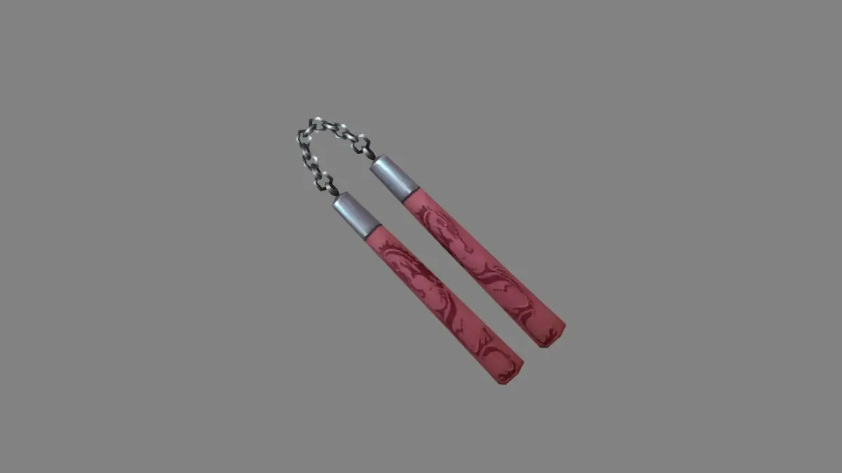 Nunchakus taiwanese jiu-jitsu Low-poly 3D model