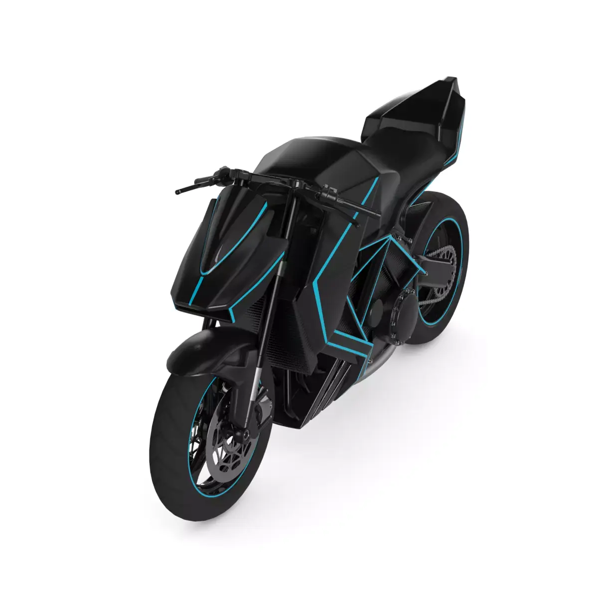 Supermoto Motorcycle 3D model buy
