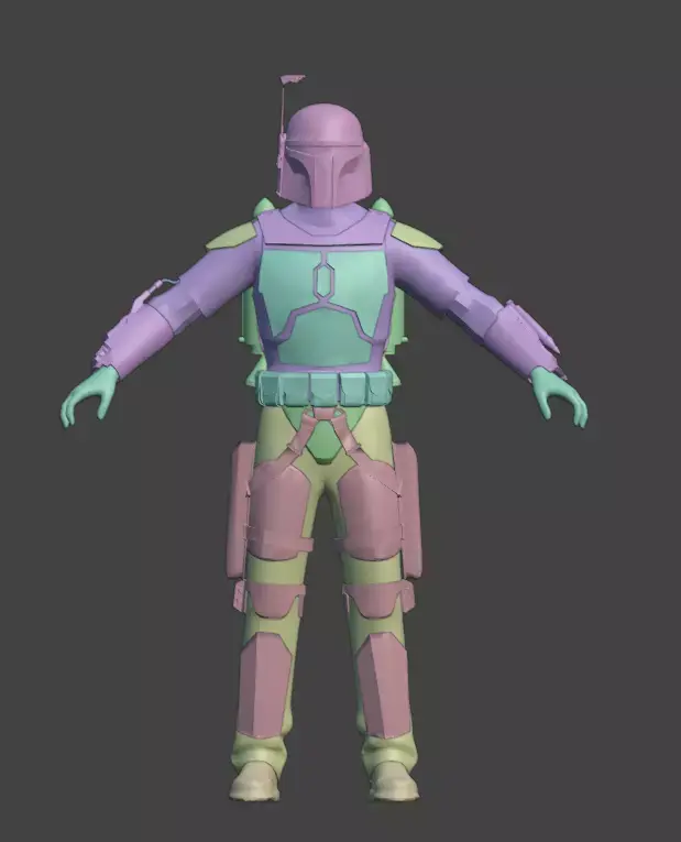 JANGO FETT Fortnite BIO Free 3D model