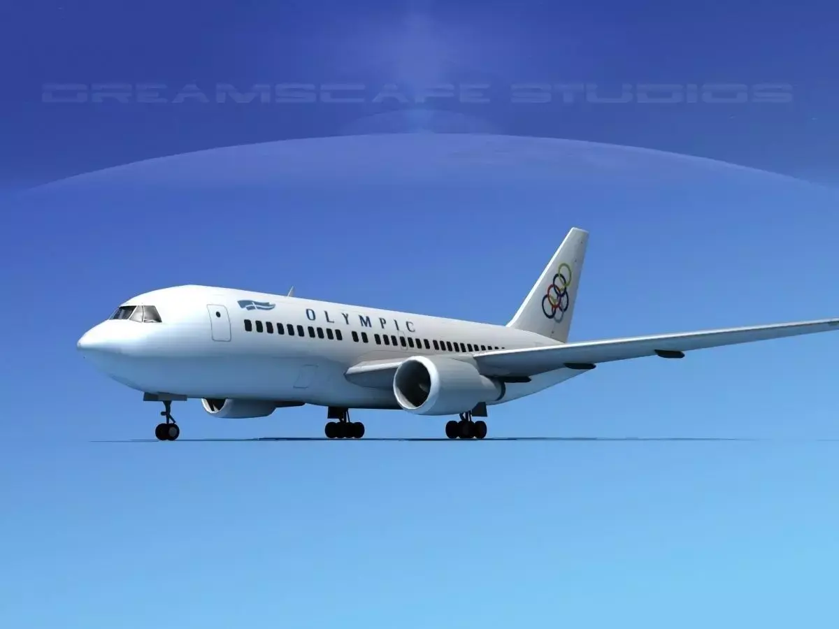 Boeing 767-200ER Olympic 3D model