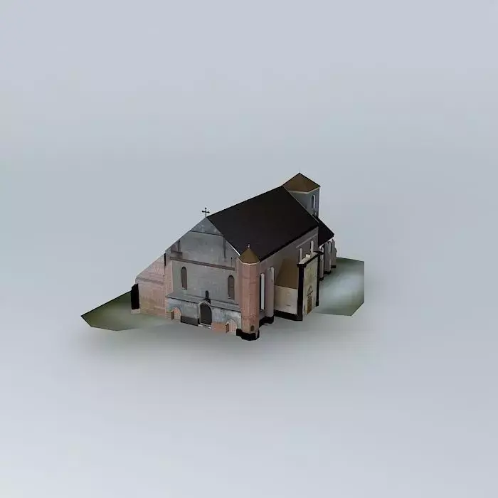 Church. Assumption of the Blessed Virgin Mary St St John the ... Free 3D model purchase