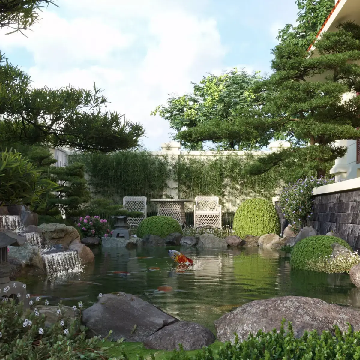 Water - Koi fish 02 3D model