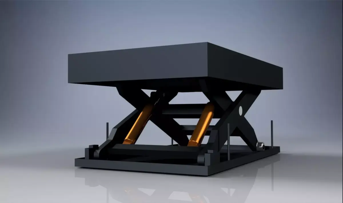 Hydraulic lifting table 3D model