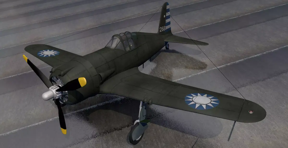 Vultee P-66 Vanguard 3D model