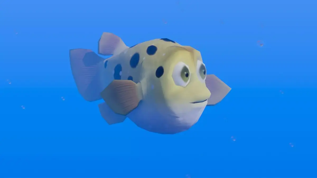 Puffer Fish Toon Low-poly 3D model