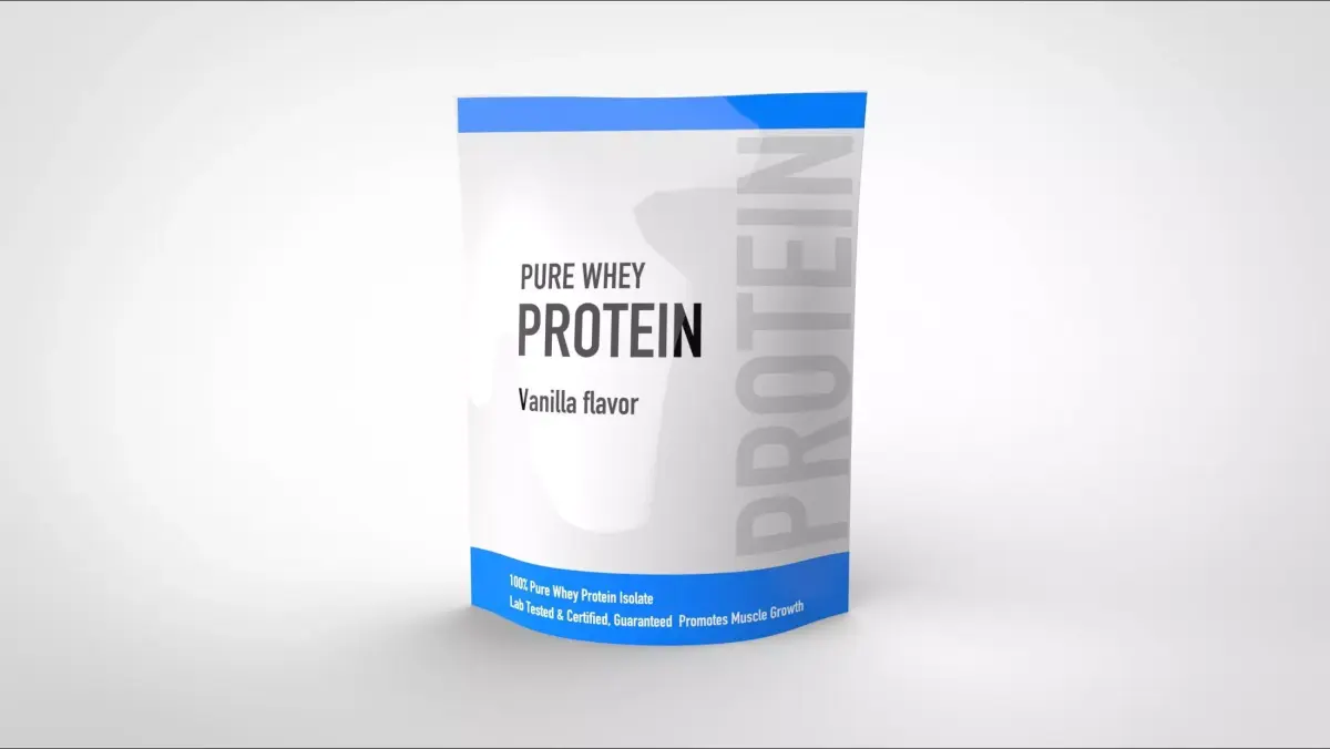 protein powder package 3D model