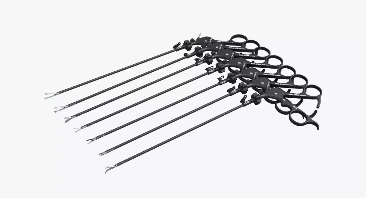Laparoscopic Instrument Set 3D model purchase