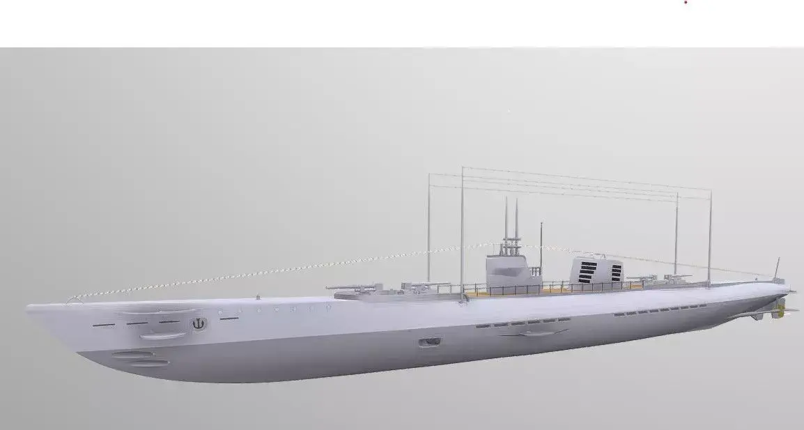 Project 50 U-boat Free 3D model
