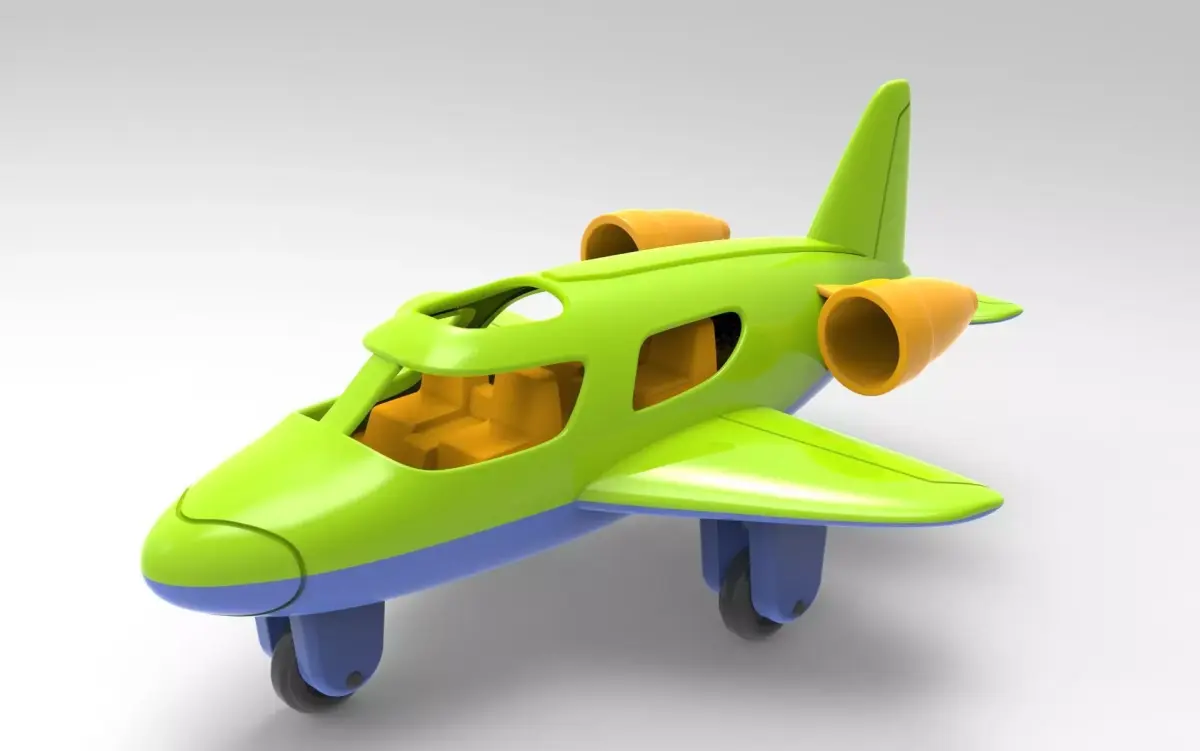 toy plane 3D model by Revon