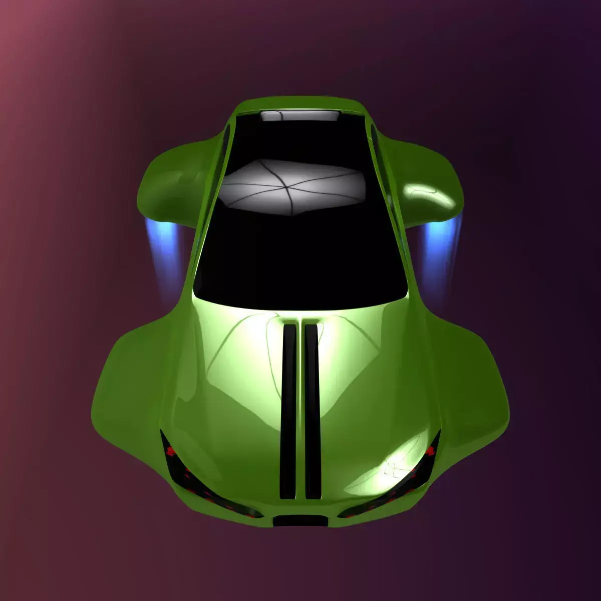 Hover car BF 3D model