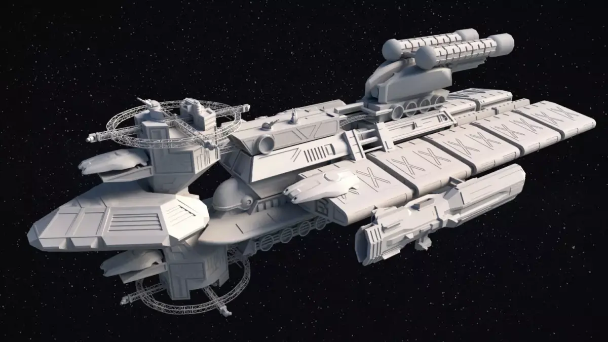 Sci-fi Space Craft Galactic 3D model