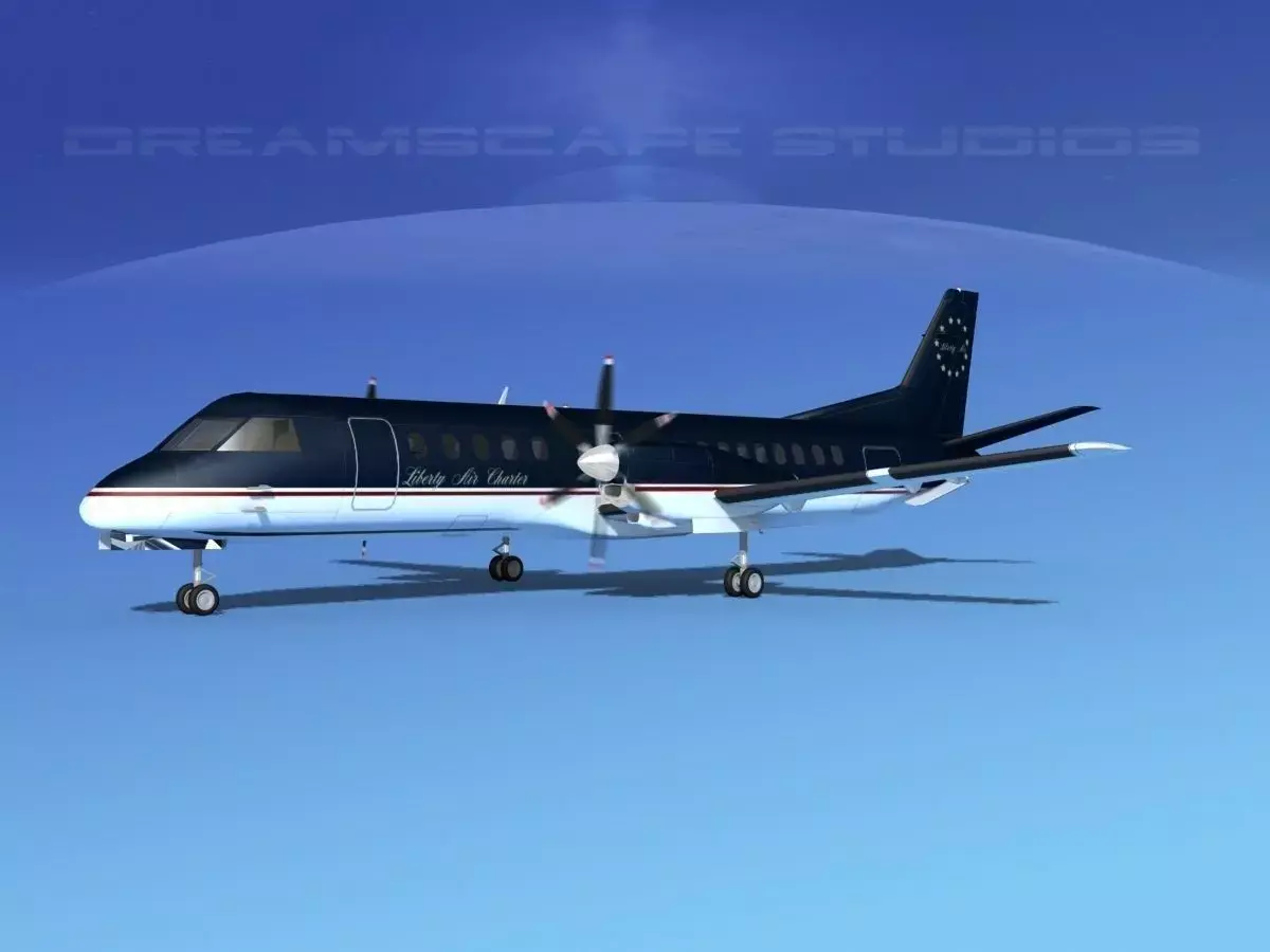 SAAB 2000 Liberty Air Charter 3D model