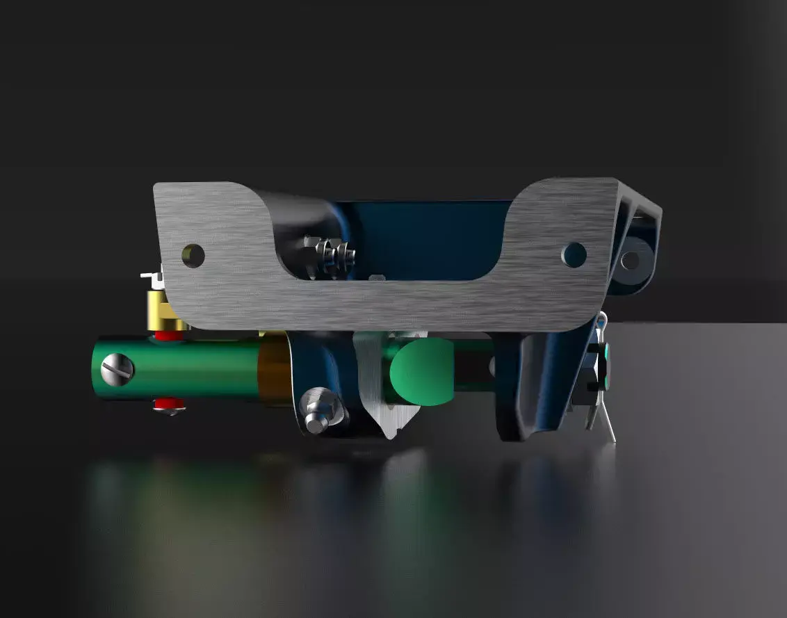 P-51D Mustang Tail Wheel Down Position Lock Support 3D print model