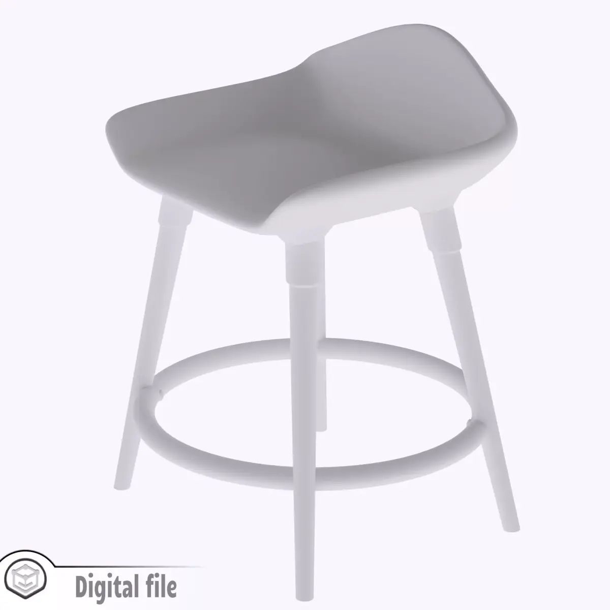 Dollhouse miniature Bar stool style 2  3D print model