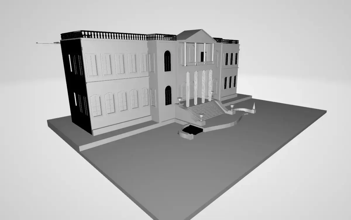 Dolmabahce Palace Low-poly 3D model