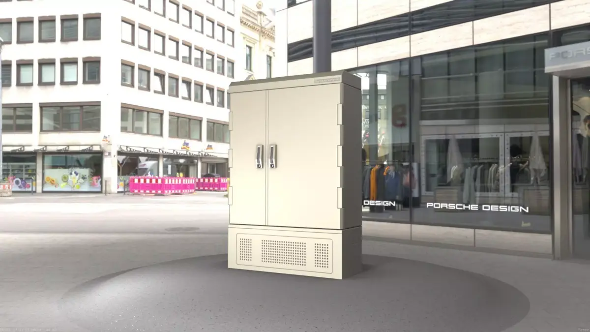 Electrical Distribution Cabinet 91 Low-poly 3D model