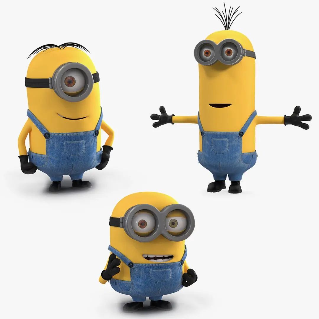 Minions Rigged Collection for Maya 3D model