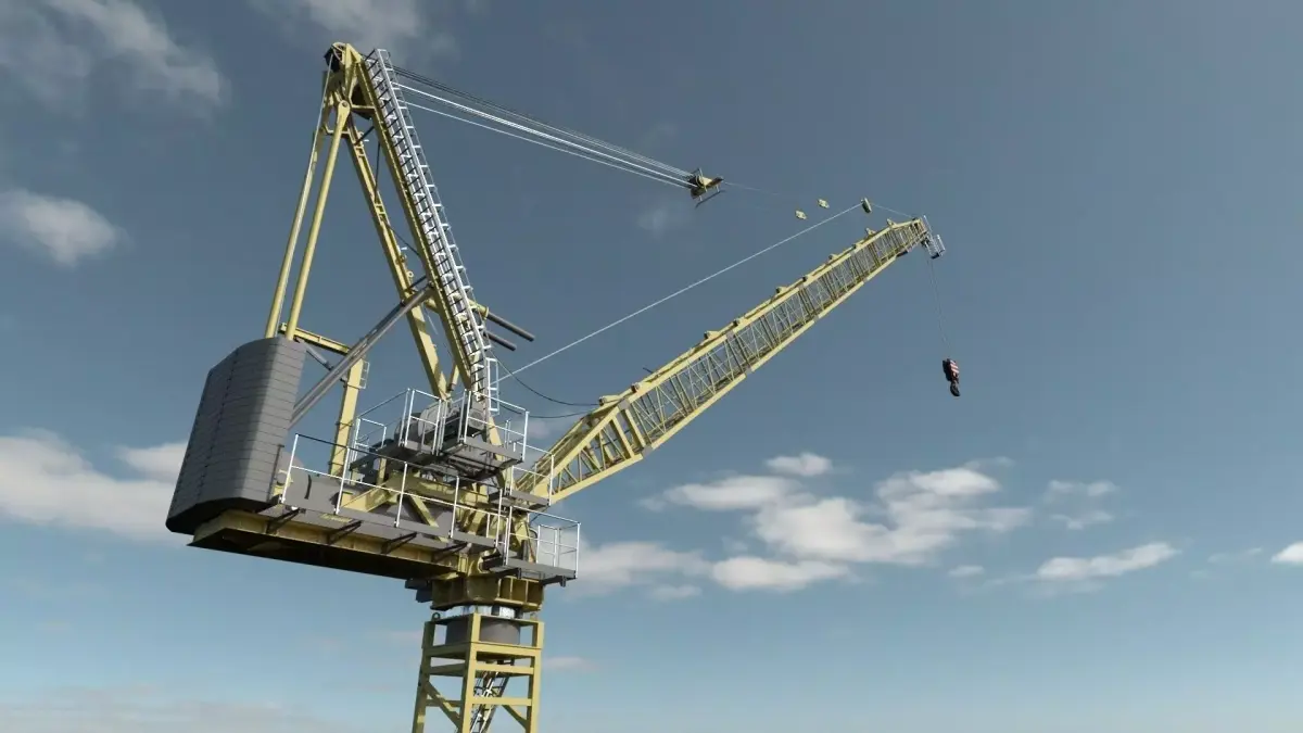 Construction Site Crane 3D model