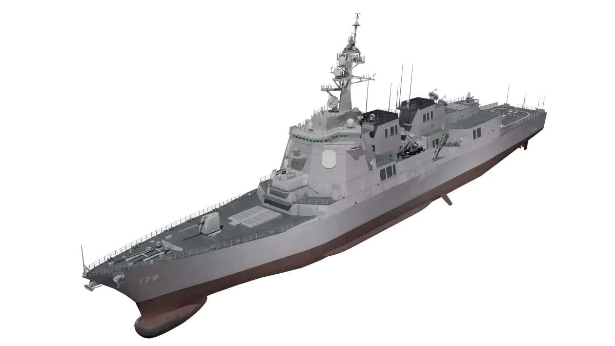 JMSDF Maya class guilded missile destroyer 3D model