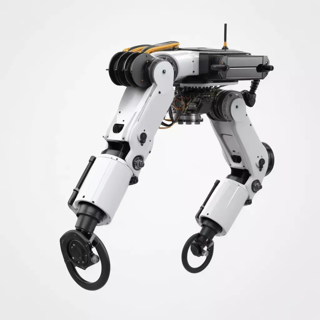 Sleek Robotic Drone Arm with Claw 3D model