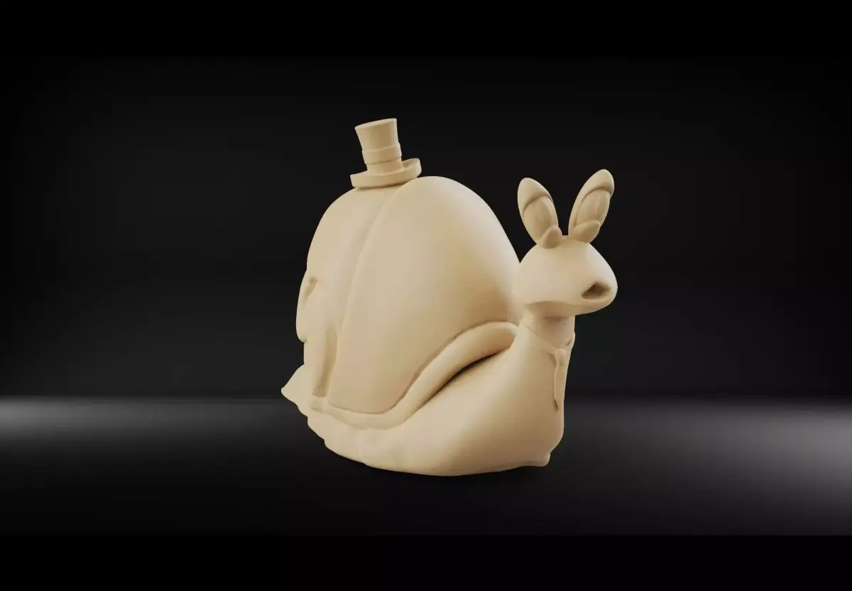 Business snail 3D model