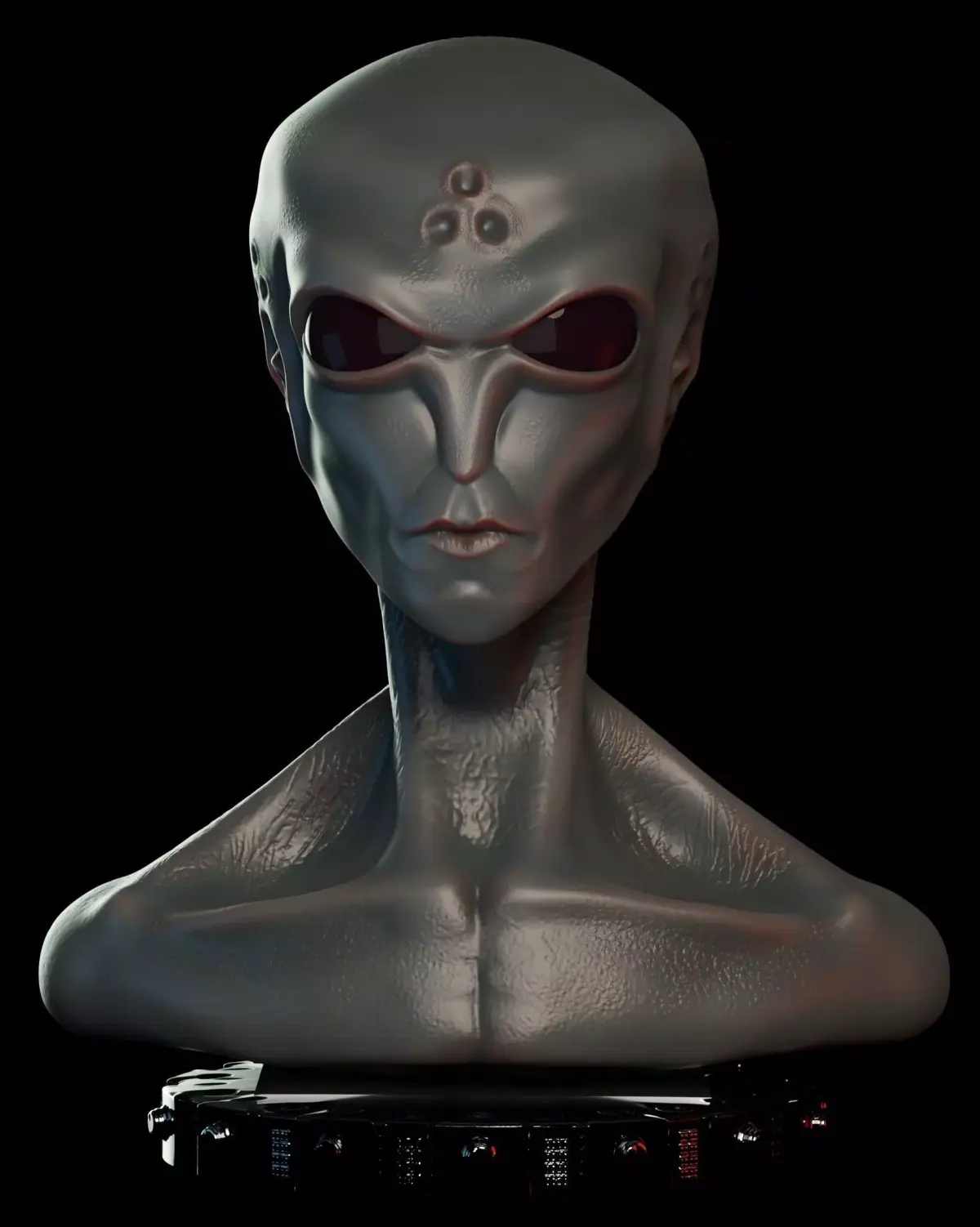 Extraterrestre bust of alien 3D print model