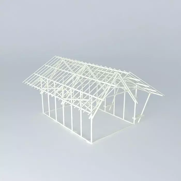 Bamboo house Free 3D model