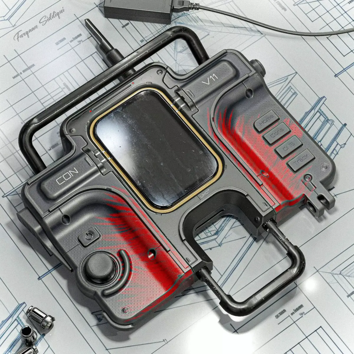 Sci-fi Controller V11 PBR Low-poly 3D model